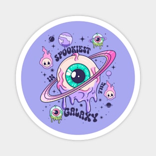 Eyeballs Spooky Halloween Galaxy Magnet